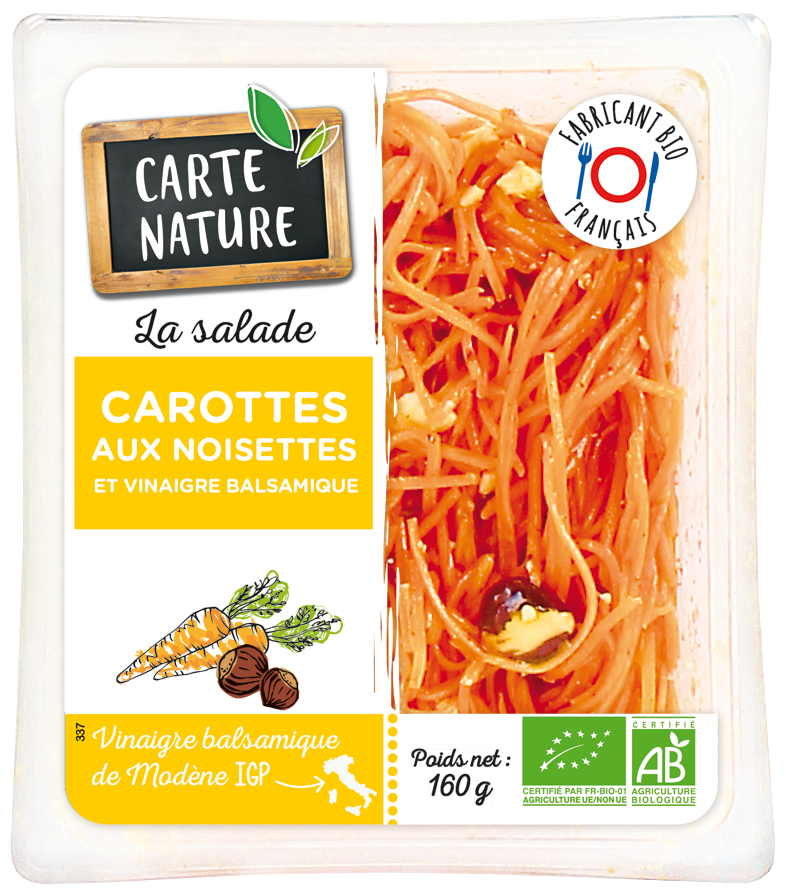 Carottes aux noisettes et vinaigre balsamique