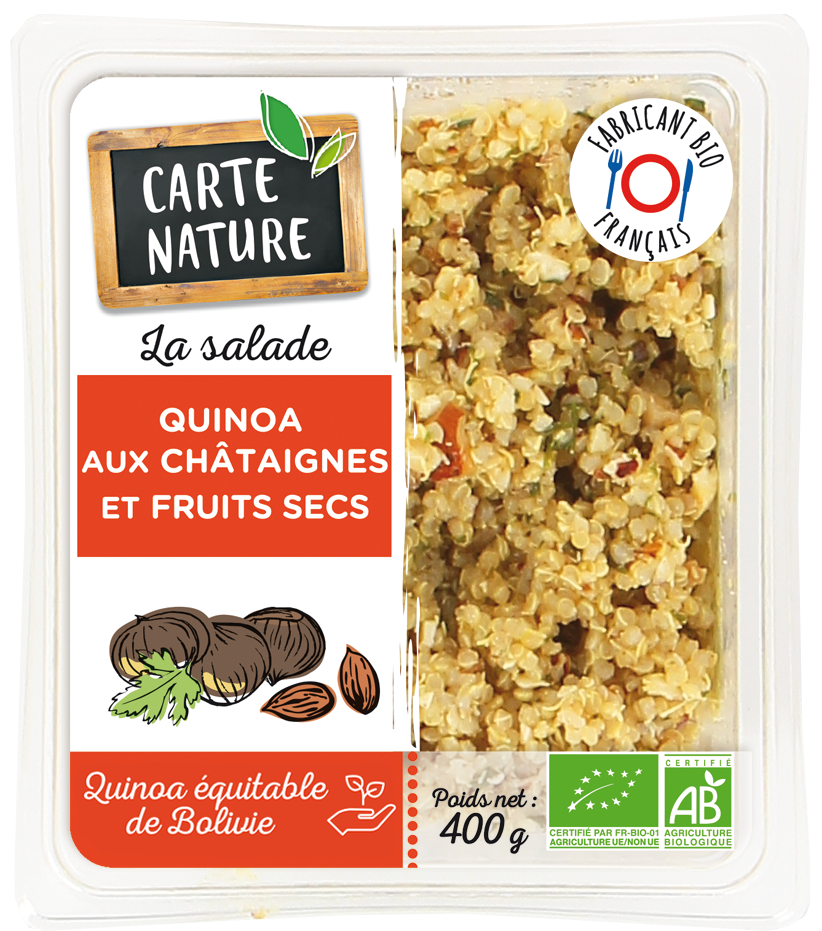 Quinoa aux châtaignes et fruits secs