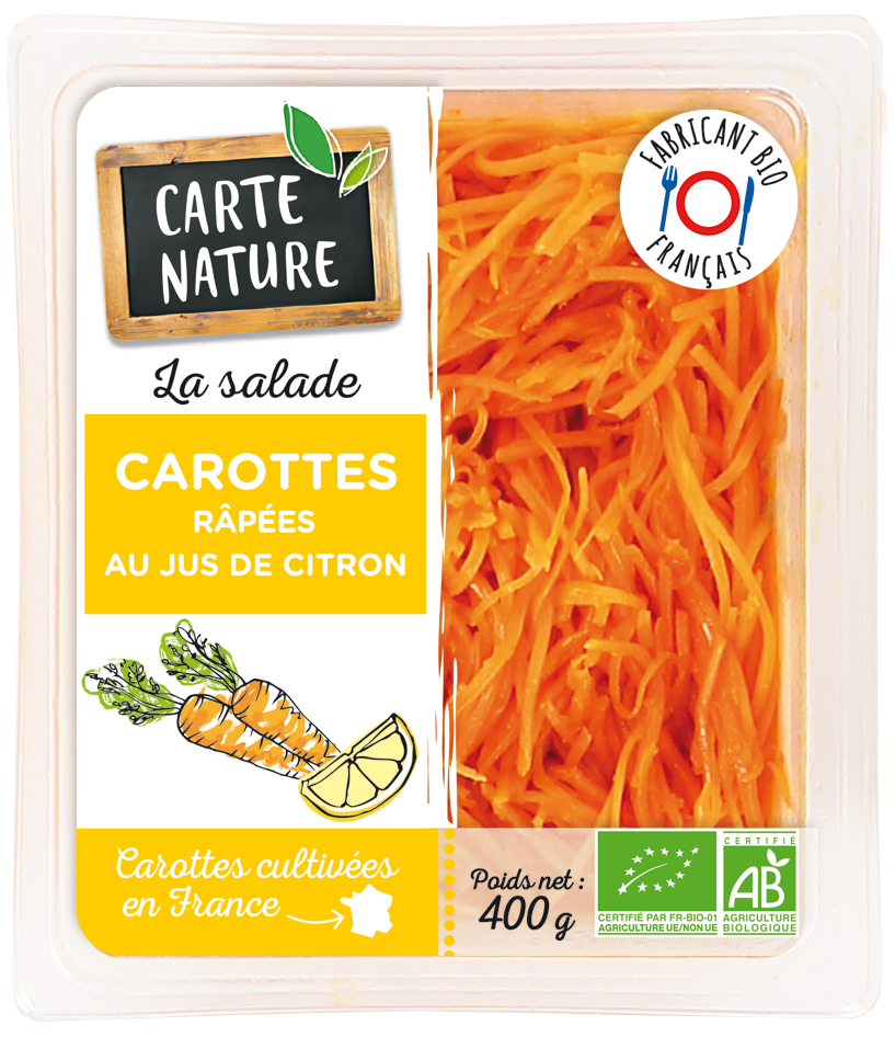 Carottes râpées format familial